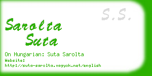 sarolta suta business card